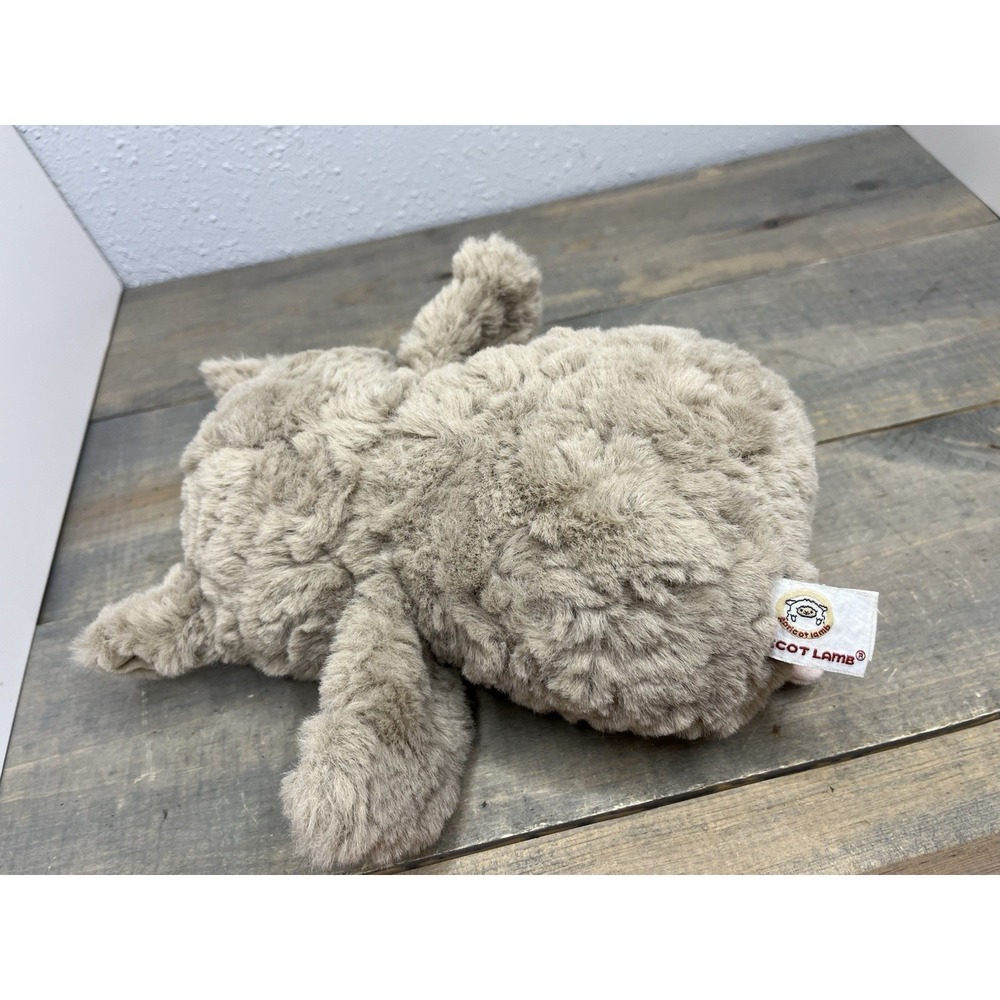 Apricot Lamb Plush Flower OWL Cuddly Soft Lovey 10" Cute - Picture 3 of 3